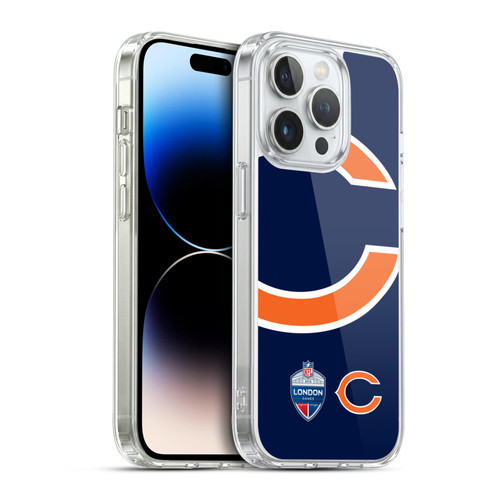 NFL 2019 London Games Oversized Bears Soft Gel Case for Apple iPhone 14 Pro & MagSafe