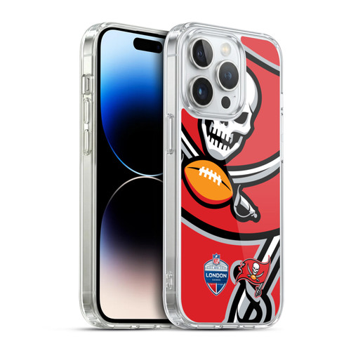 NFL 2019 London Games Oversized Buccaneers Soft Gel Case for Apple iPhone 14 Pro & MagSafe