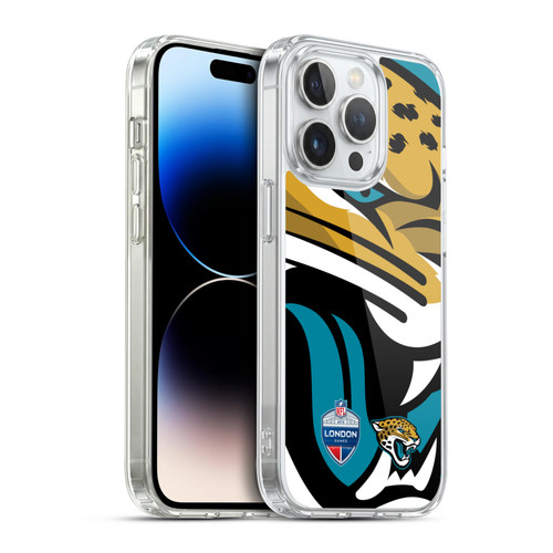 NFL 2019 London Games Oversized Jaguars Soft Gel Case for Apple iPhone 14 Pro & MagSafe