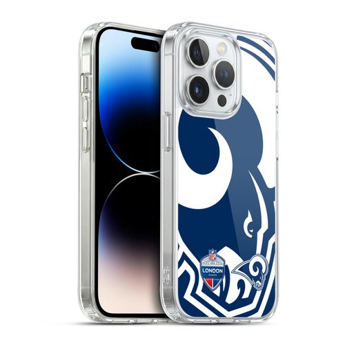 NFL 2019 London Games Oversized Rams Soft Gel Case for Apple iPhone 14 Pro & MagSafe