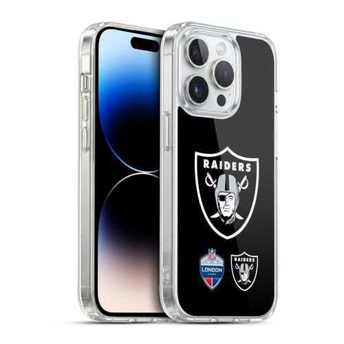 NFL 2019 London Games Oversized Raiders Soft Gel Case for Apple iPhone 14 Pro & MagSafe