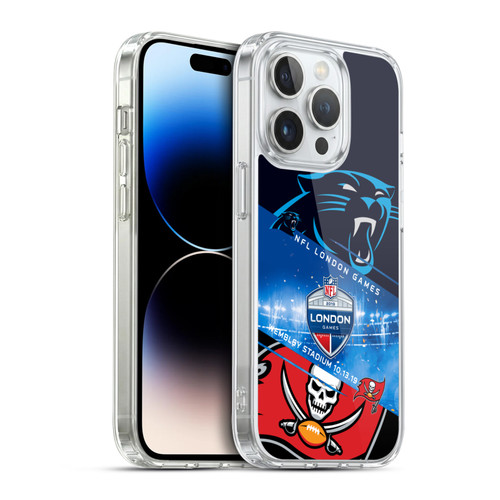 NFL 2019 London Games Panthers VS. Buccaneers Soft Gel Case for Apple iPhone 14 Pro & MagSafe