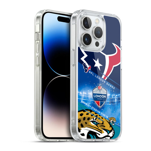 NFL 2019 London Games Texans VS. Jaguars Soft Gel Case for Apple iPhone 14 Pro & MagSafe