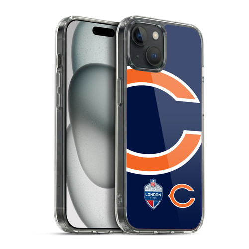 NFL 2019 London Games Oversized Bears Soft Gel Case for Apple iPhone 15 Plus & MagSafe