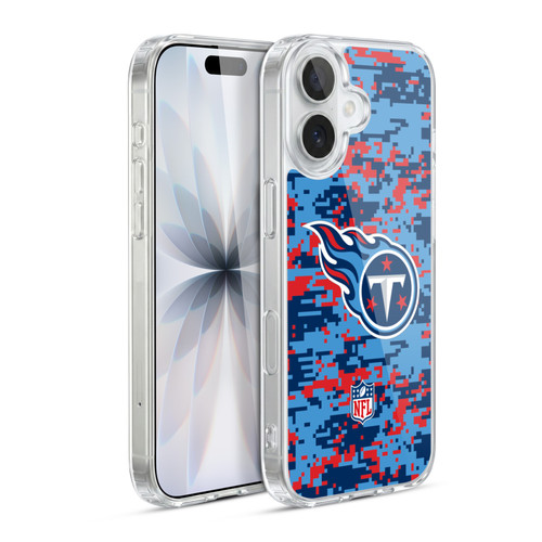 NFL Tennessee Titans Graphics Digital Camouflage Soft Gel Case for Apple iPhone 17