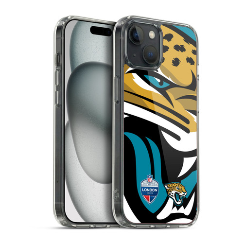 NFL 2019 London Games Oversized Jaguars Soft Gel Case for Apple iPhone 15 Plus & MagSafe