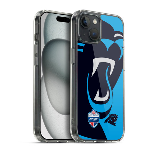 NFL 2019 London Games Oversized Panthers Soft Gel Case for Apple iPhone 15 Plus & MagSafe