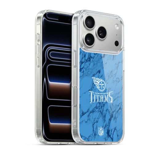 NFL Tennessee Titans Graphics Coloured Marble Soft Gel Case for Apple iPhone 17 Pro