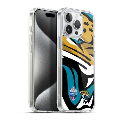 NFL 2019 London Games Oversized Jaguars Soft Gel Case for Apple iPhone 15 Pro Max & MagSafe