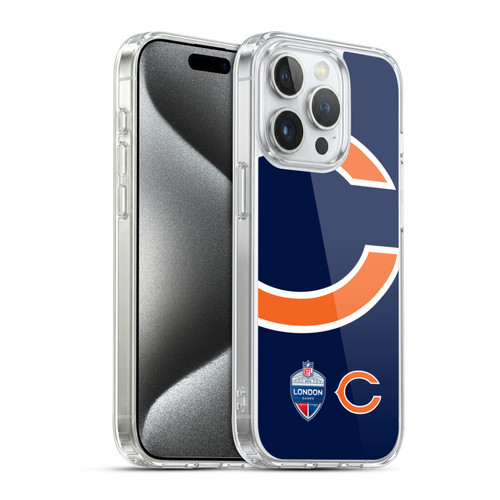 NFL 2019 London Games Oversized Bears Soft Gel Case for Apple iPhone 15 Pro & MagSafe