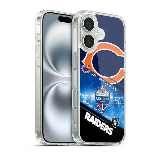 NFL 2019 London Games Bears VS. Raiders Soft Gel Case for Apple iPhone 16 & MagSafe