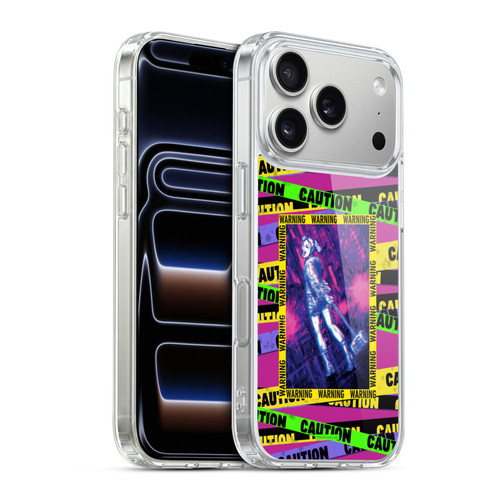 Birds of Prey DC Comics Harley Quinn Art Warning Soft Gel Case for Apple iPhone 17 Pro