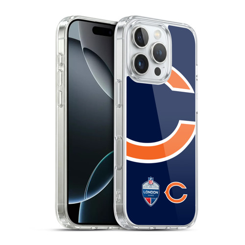 NFL 2019 London Games Oversized Bears Soft Gel Case for Apple iPhone 16 Pro & MagSafe