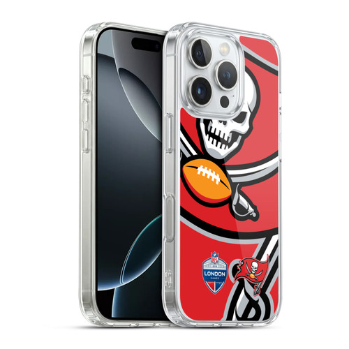 NFL 2019 London Games Oversized Buccaneers Soft Gel Case for Apple iPhone 16 Pro & MagSafe