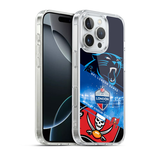 NFL 2019 London Games Panthers VS. Buccaneers Soft Gel Case for Apple iPhone 16 Pro & MagSafe