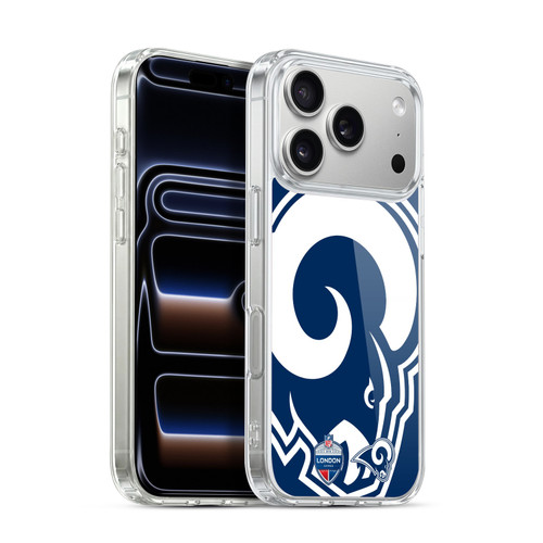 NFL 2019 London Games Oversized Rams Soft Gel Case for Apple iPhone 17 Pro