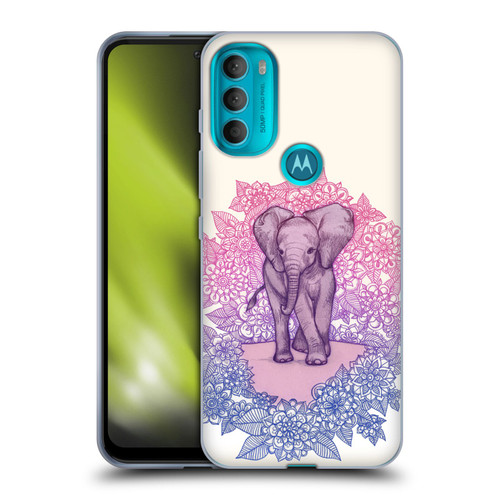 Micklyn Le Feuvre Animals Cute Baby Elephant Soft Gel Case for Motorola Moto G71 5G