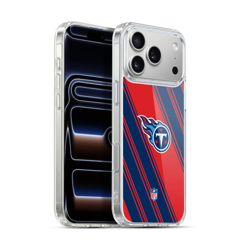 NFL Tennessee Titans Artwork Stripes Soft Gel Case for Apple iPhone 17 Pro Max