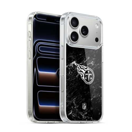 NFL Tennessee Titans Artwork Marble Soft Gel Case for Apple iPhone 17 Pro