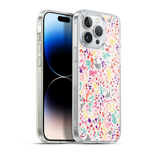 Ninola Patterns Colourful Splatter Drops Soft Gel Case for Apple iPhone 13 Pro Max & MagSafe