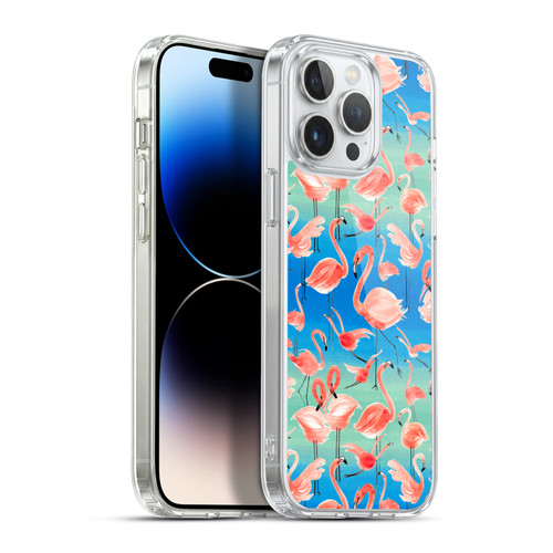 Ninola Patterns Flamingos Soft Gel Case for Apple iPhone 13 Pro Max & MagSafe