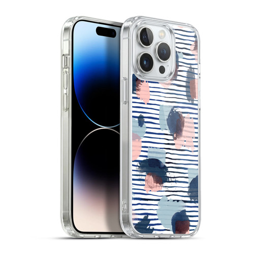 Ninola Patterns Graphic Thoughts Dots Blue Soft Gel Case for Apple iPhone 13 Pro Max & MagSafe