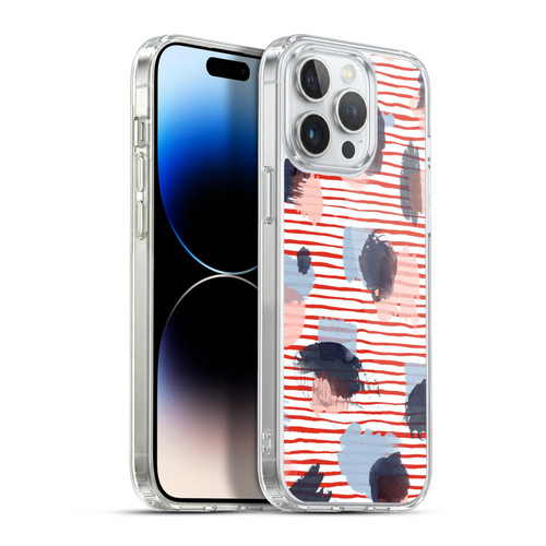Ninola Patterns Graphic Thoughts Dots Red Soft Gel Case for Apple iPhone 13 Pro Max & MagSafe