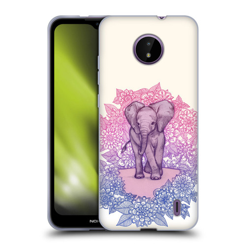 Micklyn Le Feuvre Animals Cute Baby Elephant Soft Gel Case for Nokia C10 / C20