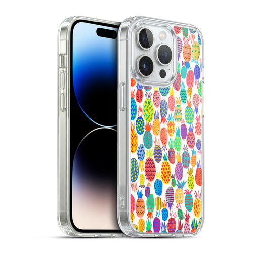 Ninola Patterns Cute Pineapples Soft Gel Case for Apple iPhone 13 Pro & MagSafe
