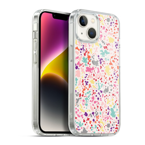Ninola Patterns Colourful Splatter Drops Soft Gel Case for Apple iPhone 14
