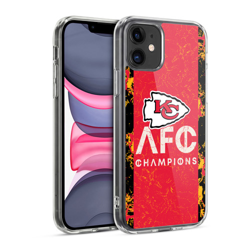 NFL 2024 Division Champions AFC Champ Chiefs Soft Gel Case for Apple iPhone 11