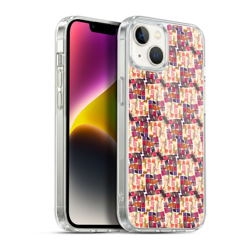 Ninola Patterns Minimal Crochet Soft Gel Case for Apple iPhone 14 Plus & MagSafe