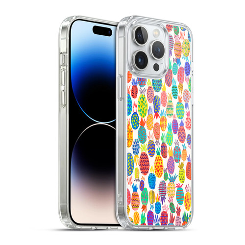 Ninola Patterns Cute Pineapples Soft Gel Case for Apple iPhone 14 Pro Max & MagSafe