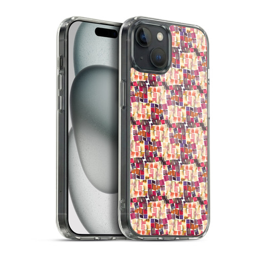 Ninola Patterns Minimal Crochet Soft Gel Case for Apple iPhone 15 Plus & MagSafe