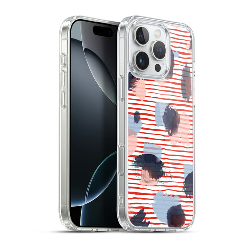 Ninola Patterns Graphic Thoughts Dots Red Soft Gel Case for Apple iPhone 16 Pro Max & MagSafe