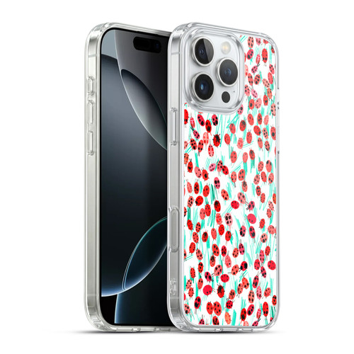 Ninola Patterns Ladybugs On Grass Soft Gel Case for Apple iPhone 16 Pro Max & MagSafe