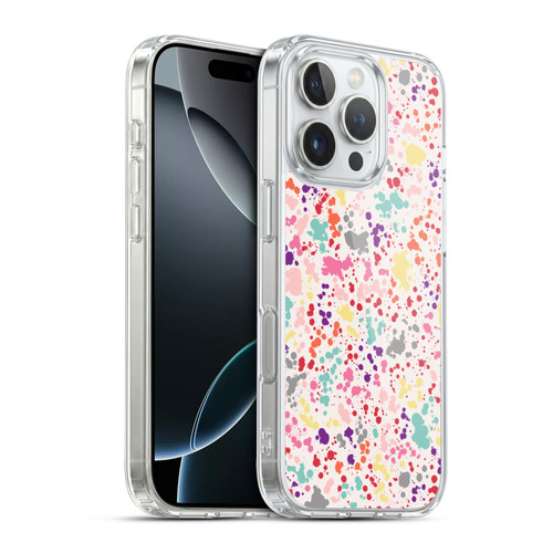 Ninola Patterns Colourful Splatter Drops Soft Gel Case for Apple iPhone 16 Pro & MagSafe