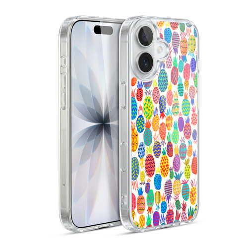 Ninola Patterns Cute Pineapples Soft Gel Case for Apple iPhone 17