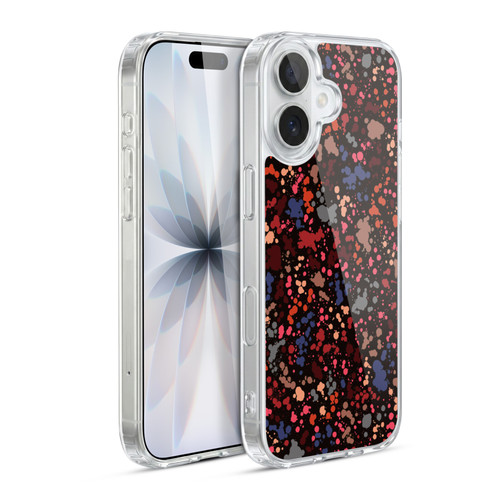 Ninola Patterns Dark Colourful Splatter Drops Soft Gel Case for Apple iPhone 17