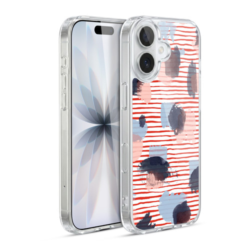 Ninola Patterns Graphic Thoughts Dots Red Soft Gel Case for Apple iPhone 17