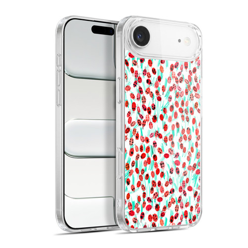 Ninola Patterns Ladybugs On Grass Soft Gel Case for Apple iPhone 17 Air