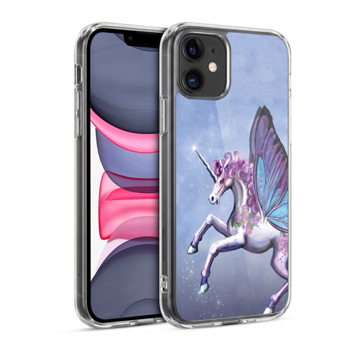Rose Khan Unicorns Lilac Purple Butterfly Soft Gel Case for Apple iPhone 11