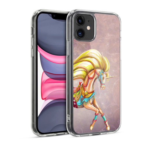 Rose Khan Unicorns Western Palomino Soft Gel Case for Apple iPhone 11