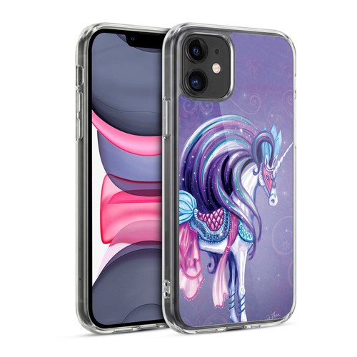 Rose Khan Unicorns White And Purple Soft Gel Case for Apple iPhone 11