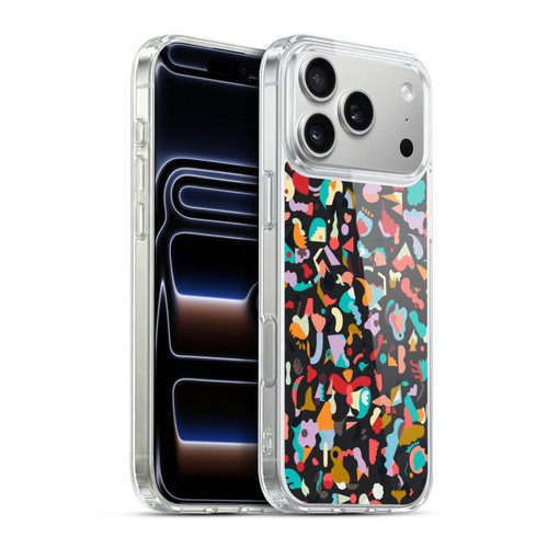 Ninola Patterns Imaginary Geo Animals Black Soft Gel Case for Apple iPhone 17 Pro Max