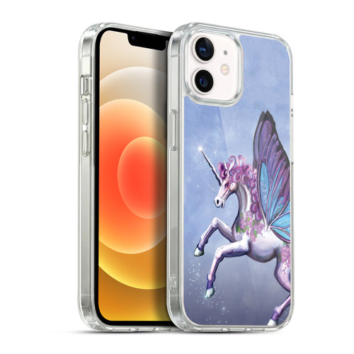 Rose Khan Unicorns Lilac Purple Butterfly Soft Gel Case for Apple iPhone 12 / iPhone 12 Pro & MagSafe
