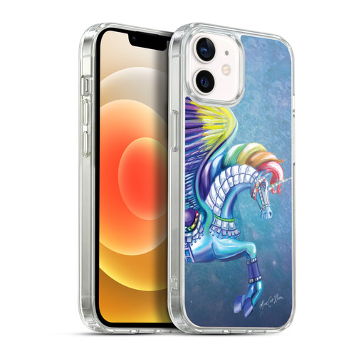 Rose Khan Unicorns Rainbow Carousel Horse Soft Gel Case for Apple iPhone 12 / iPhone 12 Pro & MagSafe