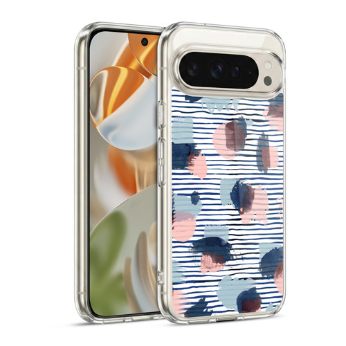 Ninola Patterns Graphic Thoughts Dots Blue Soft Gel Case for Google Pixel 9 / Pixel 9 Pro