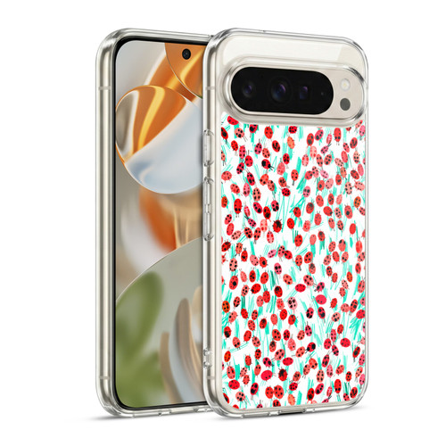Ninola Patterns Ladybugs On Grass Soft Gel Case for Google Pixel 9 / Pixel 9 Pro
