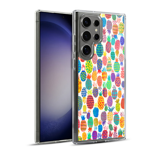 Ninola Patterns Cute Pineapples Soft Gel Case for Samsung Galaxy S23 Ultra 5G & MagSafe